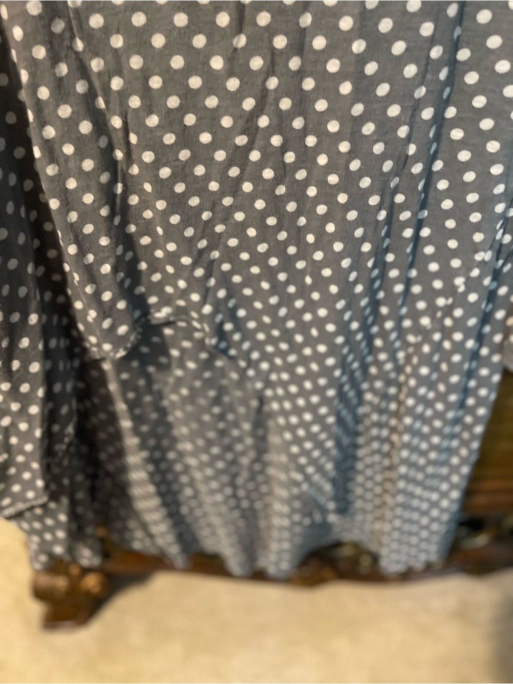 Magnolia Pearl Gray Polka Dot Long Sleeve Tunic - Picture 5 of 5